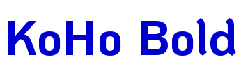KoHo Bold フォント